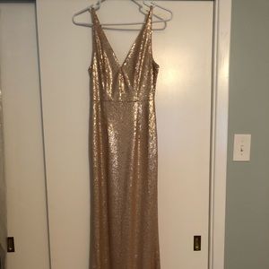 Gold Sequin Gown